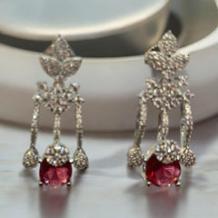 Ruby Radiance Necklace & Earring Set