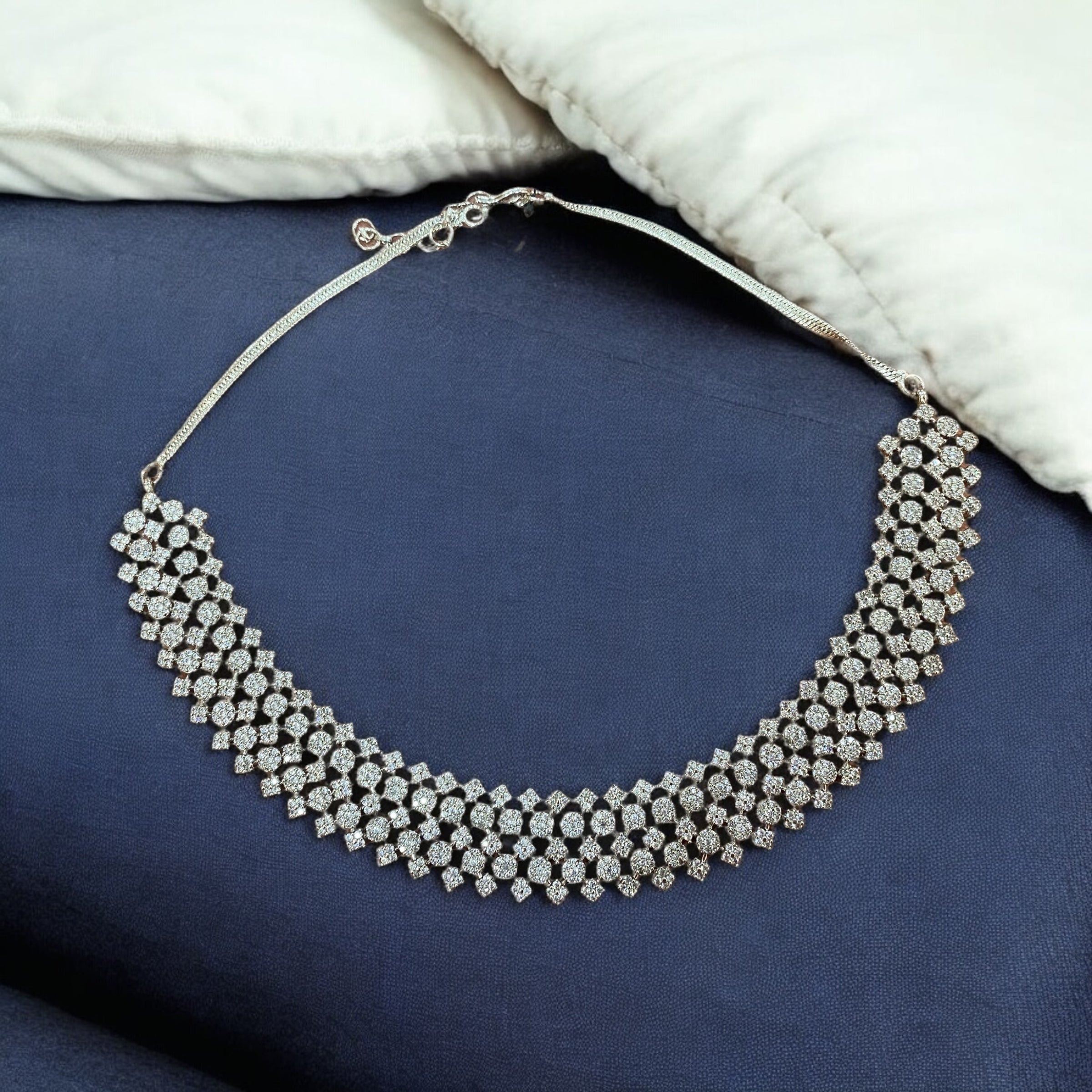 Luxurious Crystal Necklace & Earring Set