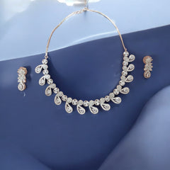 Dazzling Teardrop Necklace and Earring Set