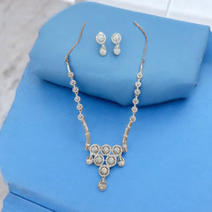 Elegant Circular Motif Necklace and Earring Set
