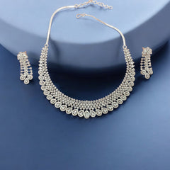 Luxury Teardrop Crystal Necklace and Earring Set