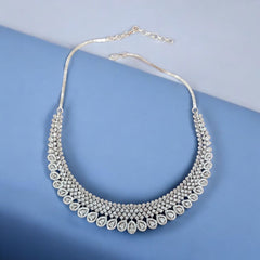 Luxury Teardrop Crystal Necklace and Earring Set