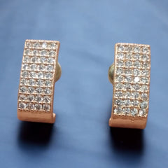 Elegant Gold-Plated Necklace and Earring Set