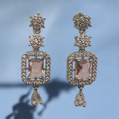 Elegant Necklace and Earring Set with Sparkling Gemstones