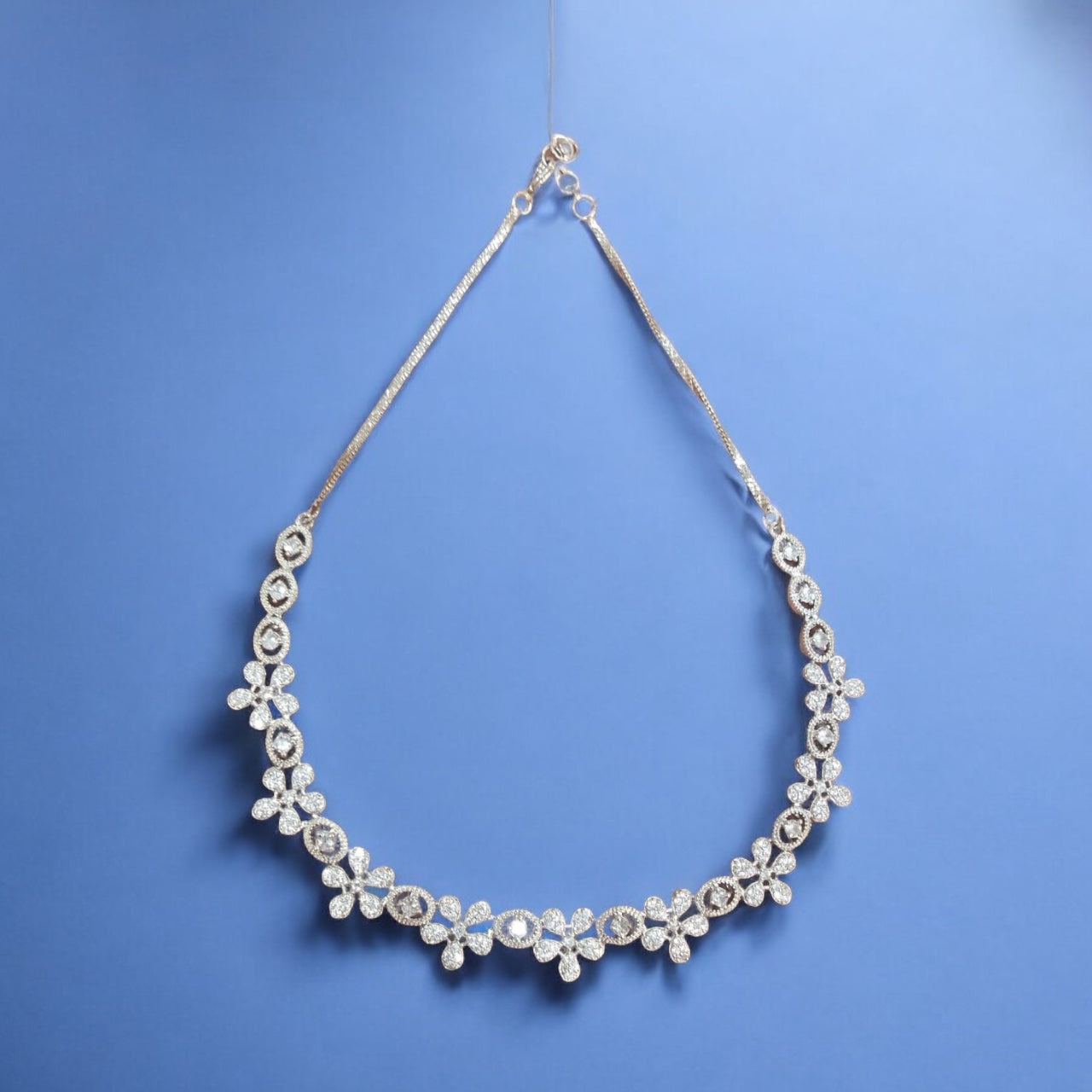 Elegant Floral Necklace & Earring Set