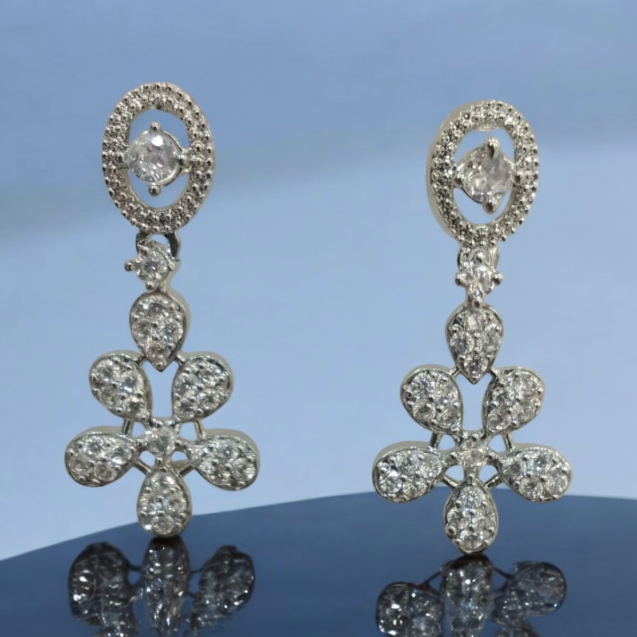Elegant Floral Necklace & Earring Set