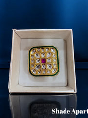 Kundan Ring - Square
