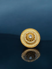 Timeless Gold colour Plated Statement Ring