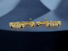 Gold-Toned Elegant Kundan Bangles