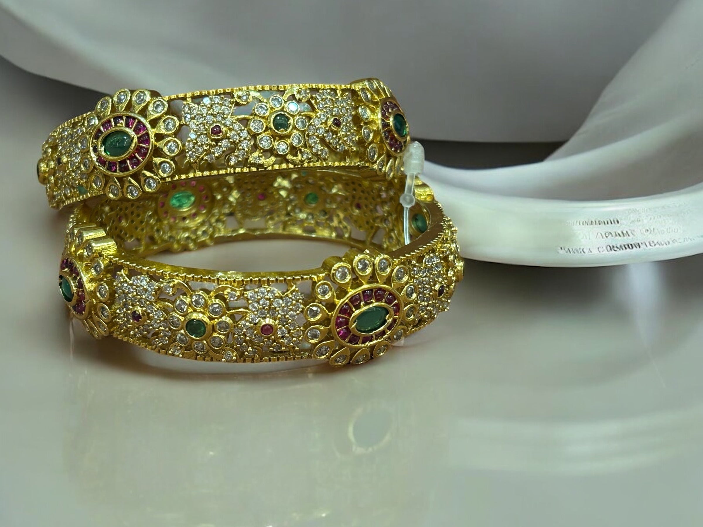 Exquisite Gold-Plated Bangles - “Timeless Elegance & Grandeur”