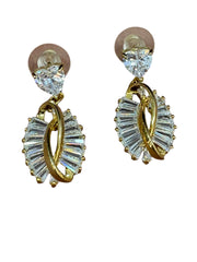 Luxury Gold & Zirconia Drop Earrings